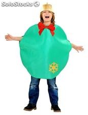 Disfraz bola de navidad verde,7-9 años