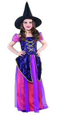 Disfraz bruja violeta 4 a 6 años
