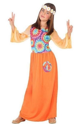 Disfraz chica hippie niña 5-6 años