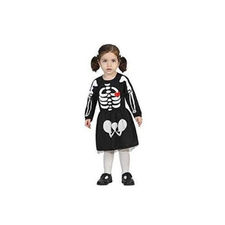 Disfraz de esqueleto para niña de 6 a 12 meses