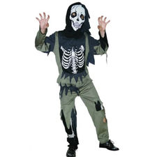 Disfraz de esqueleto zombie de 10 a 12 años