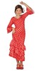 Disfraz de flamenca o sevillana rojo niña 10-12 años
