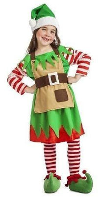 Disfraz elfa navidad niña infantil 10-12 años