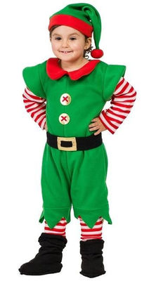 Disfraz elfo navidad niño 1-2 años
