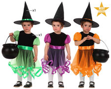 Disfraz halloween bebé niña bruja 12-24 meses 3 posibilidades colores