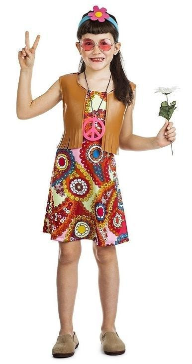 Disfraz hippie chaleco niña 10-12 años