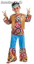 Disfraz hippie chaleco niño infantil 10-12 años