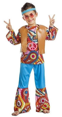 Disfraz hippie chaleco niño infantil 10-12 años