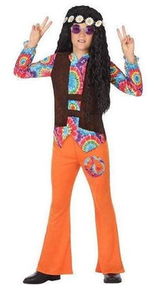 Disfraz hippie niño 7-9 años