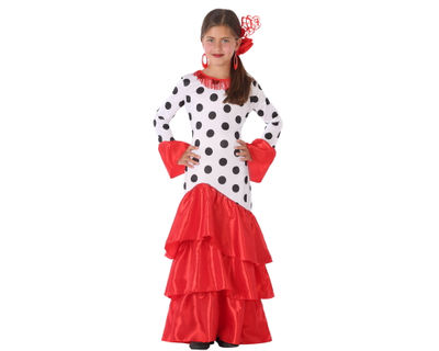 Disfraz infantil niña flamenca 5-6 años