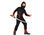 Disfraz infantil niño ninja rojo 7-9 años - 1