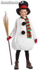 Disfraz muñeco de nieve infantil 10-12 años