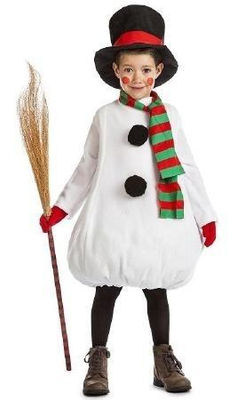 Disfraz muñeco de nieve infantil 10-12 años