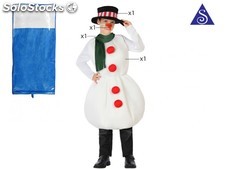 Disfraz muñeco de nieve, niño T3