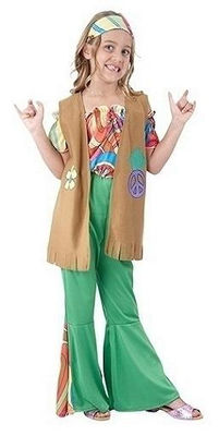Disfraz niña hippie t. 5-6 años