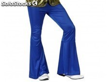 Disfraz pantalón disco azul adulto T1