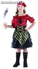 Disfraz pirata niña roja t. 01 (4-6 años)