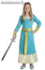 Disfraz princesa medieval 3-4 años