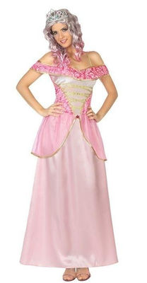 Disfraz princesa rosa adulto t. m/l