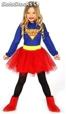 Disfraz super woman niña 10-12 años