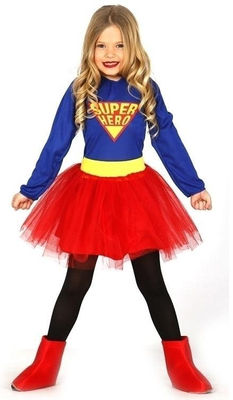 Disfraz super woman niña 7-9 años