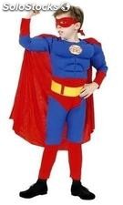 Disfraz superman musculoso 7-9 años