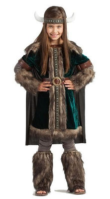 Disfraz vikinga lujo niña 7-9 años