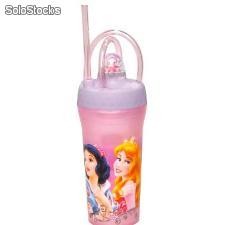 Disney Princess Glas mit Stroh (300 ml)