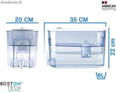 Dispensador de Agua Filtrada Compatible con filtros Brita, Boston Tech Fresia - Foto 2