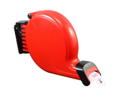 Dispensador de rollos para turnos color rojo