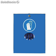 Dispensador guantes polietileno azul lacado cerrojo