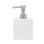 Dispensador jabón baño cerámica blanco 360ml Alcazaba - 1