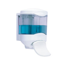 Dispensador jabón transparente gel palanca 450 ml