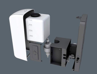 Dispensador para gel y jabon q-connect automatico con sensor 1000 ml 13x11,5x27 - Foto 3