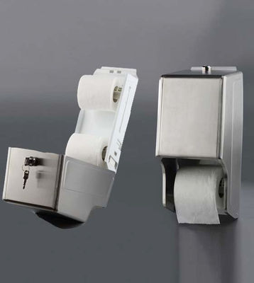 Dispensador - portarrollos papel higiénico acero inoxidable doble
