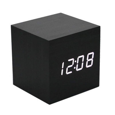 Display Thermometer Wooden Alarm Clock - Photo 2