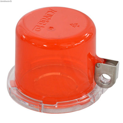 Dispositif de condamnation de bouton (30 mm), rouge, avec couvercle standard - Photo 2