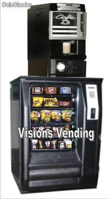 Distributeur automatique avec tous services: café, snacks, boissons fraîches, etc ....