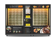 distributeur automatique de nourriture fraîche avec double micro-ondes