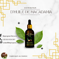 Distributeur d&#39;huile de macadamia en vrac