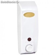 Distributeur de savon - 400 ml 8,5x8,5x25 cm blanc abs