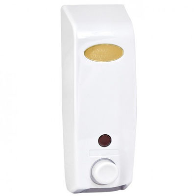 Distributeur de savon - 400 ml 8,5x8,5x25 cm blanc abs