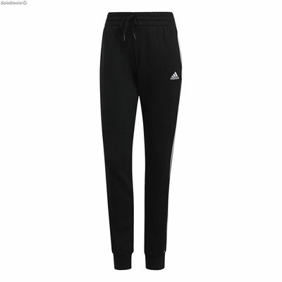 Długie Spodnie Dresowe Adidas Essentials French Terry 3 Stripes Kobieta Czarny