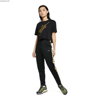 Długie Spodnie Dresowe Nike Sportswear Kobieta Czarny