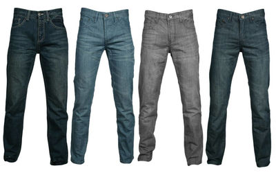 Długie spodnie męskie jeansy 100% bawełna jeans - Zdjęcie 2