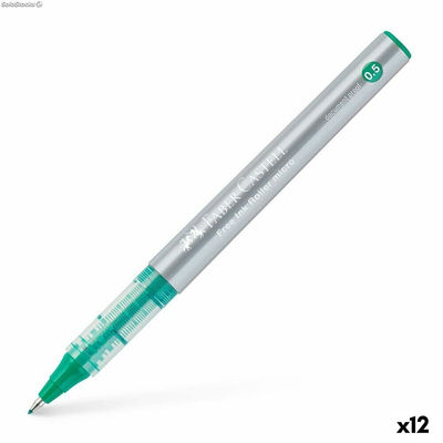 Długopis z płynnym atramentem Faber-Castell Roller Free Ink Kolor Zielony 0,5 mm
