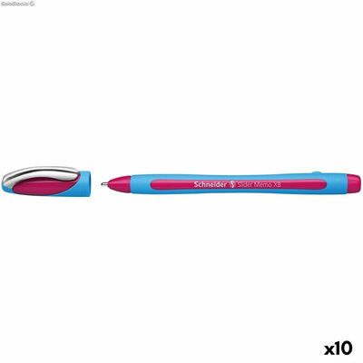Długopis z płynnym atramentem Schneider Slider Memo Różowy (10 Sztuk)