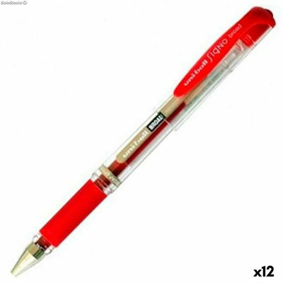 Długopis z płynnym atramentem Uni-Ball Signo Broad UM-153 W Czerwony 0,6 mm (12
