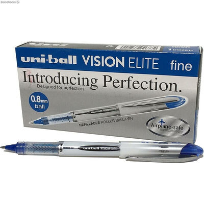 Długopis z płynnym atramentem Uni-Ball Vision Elite 0.8 Niebieski 0,6 mm (12 Czę