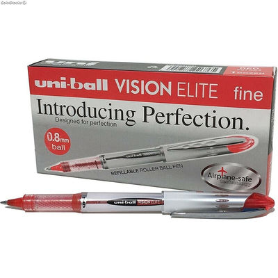Długopis z płynnym atramentem Uni-Ball Vision Elite UB-200 Czerwony 0,6 mm (12 C